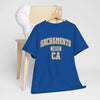 Dark Slate Blue Sacramento 1850 CA T-Shirt — Vintage Collegiate City Tee