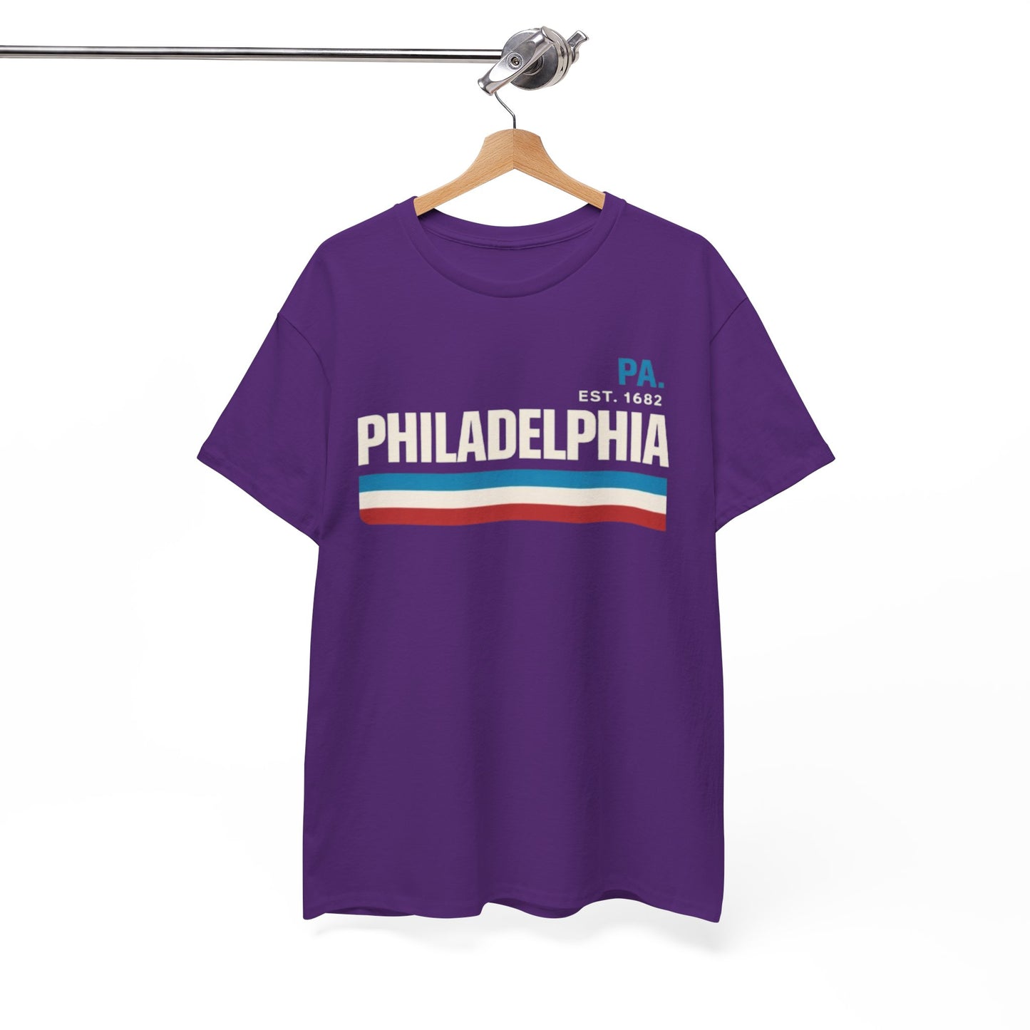White Smoke Philadelphia PA  T-Shirt – Vintage 90s Streetwear Style Retro Stripes Tee