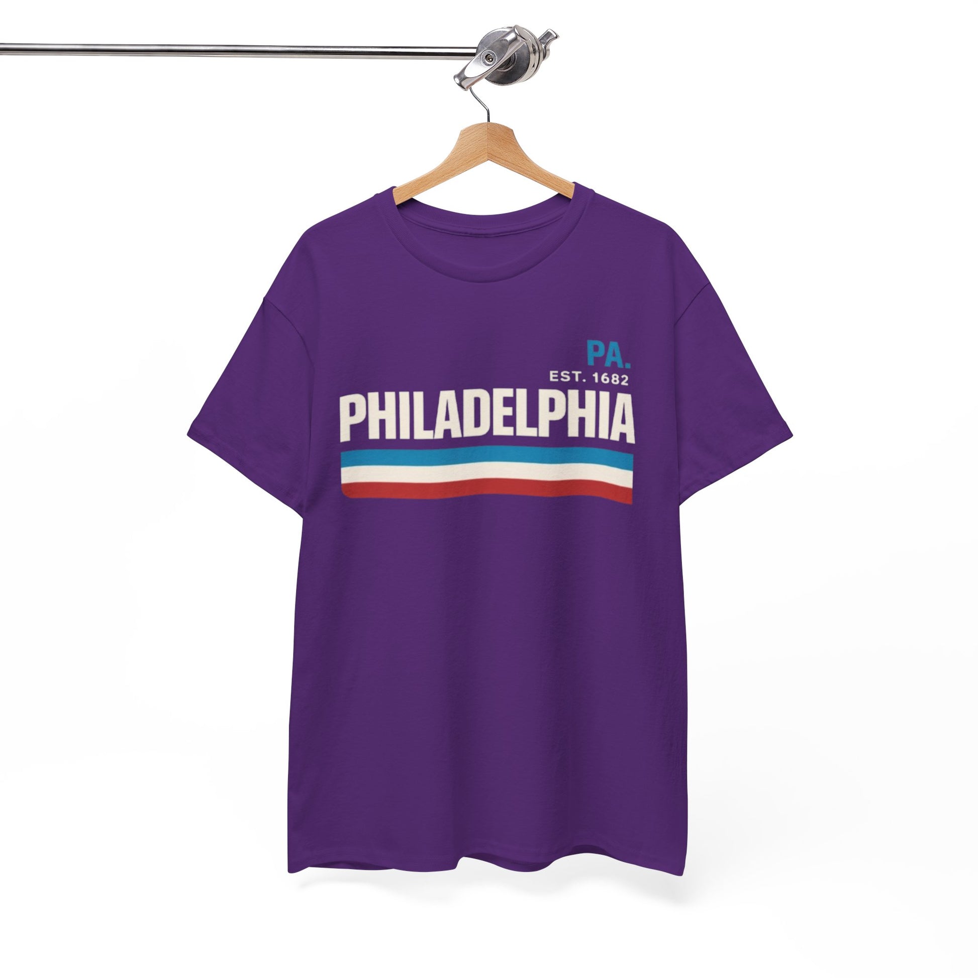 White Smoke Philadelphia PA  T-Shirt – Vintage 90s Streetwear Style Retro Stripes Tee