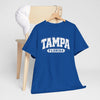 Dark Slate Blue Tampa Florida Vintage  Varsity Tee — Retro City  T-Shirt