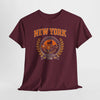 Dark Slate Gray New York Empire State Vintage Tee — Established 1788 City Skyline Shirt worn-in college style t-shirt