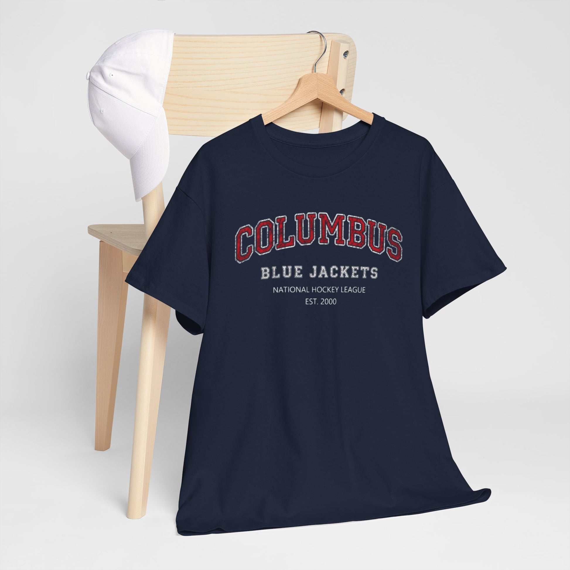 Dark Slate Gray Columbus Blue Jackets Vintage  T‑Shirt