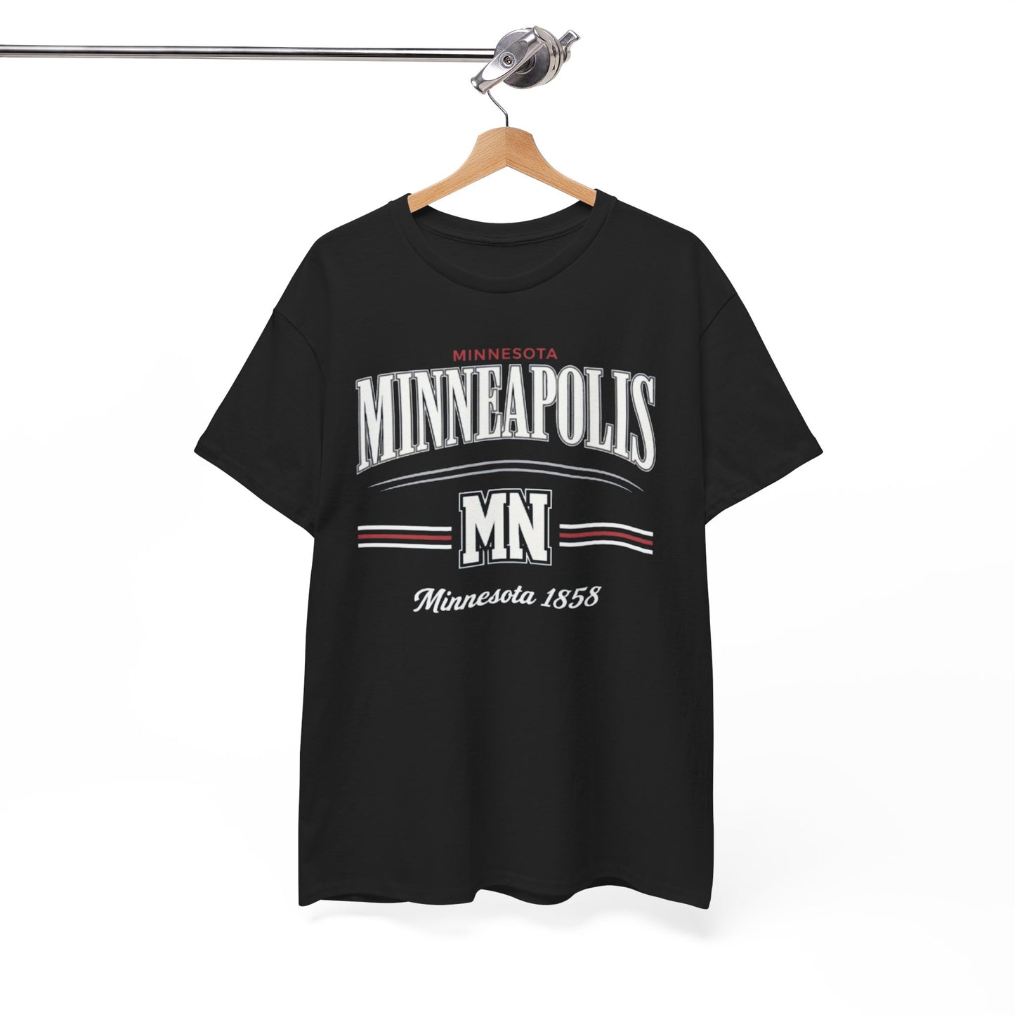 Minneapolis MN Vintage-Style T-Shirt — Minnesota 1858 City streetwear t shirt