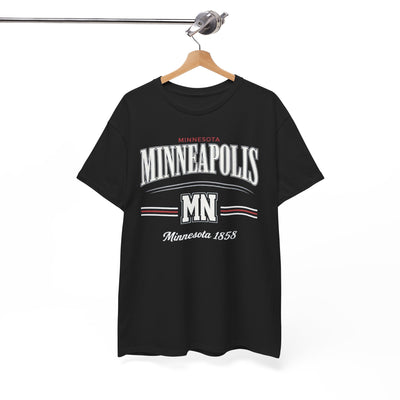 Minneapolis MN Vintage-Style T-Shirt — Minnesota 1858 City streetwear t shirt