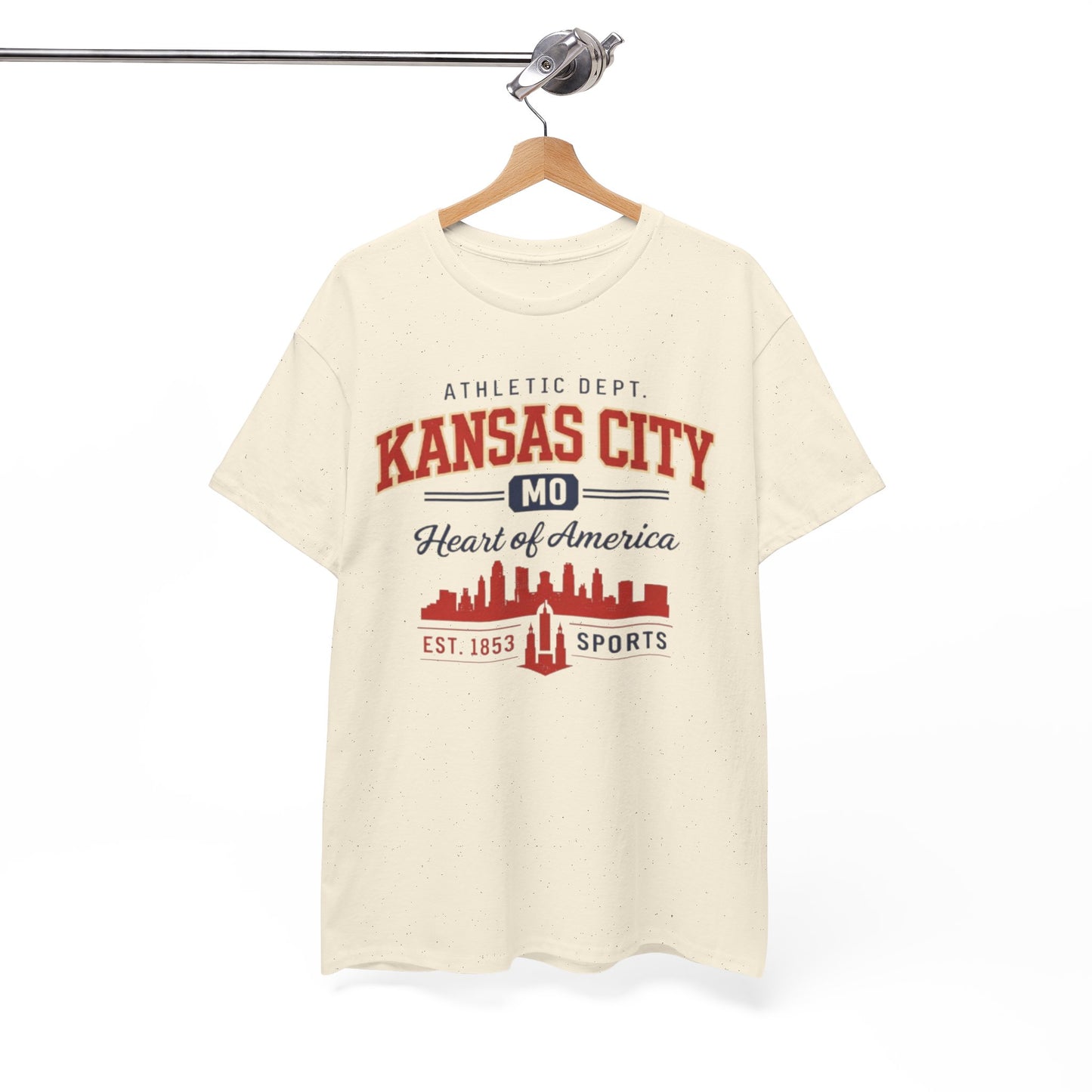 White Smoke Kansas City MO Skyline T-Shirt — Heart of America Athletic Tee