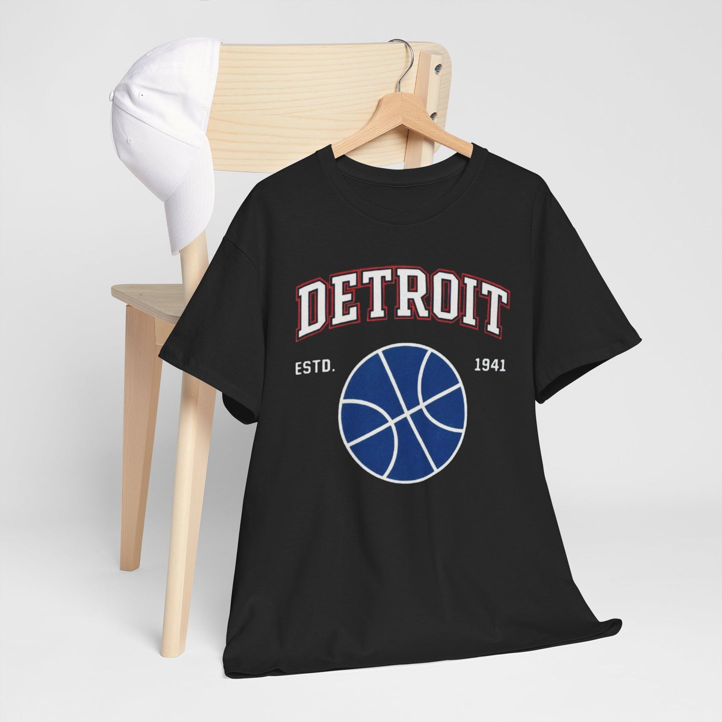 Detroit Basketball Tee — EST. 1941 Vintage Sport Graphic Shirt