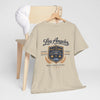 Gray Los Angeles Vintage Crest Streetwear T-Shirt – City of Angels West Coast Style