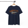 White Smoke Kansas City Missouri Vintage Script Tee — KC MO City  T-Shirt
