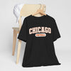 Dark Slate Gray Chicago Football T-Shirt — Vintage Collegiate Team Tee