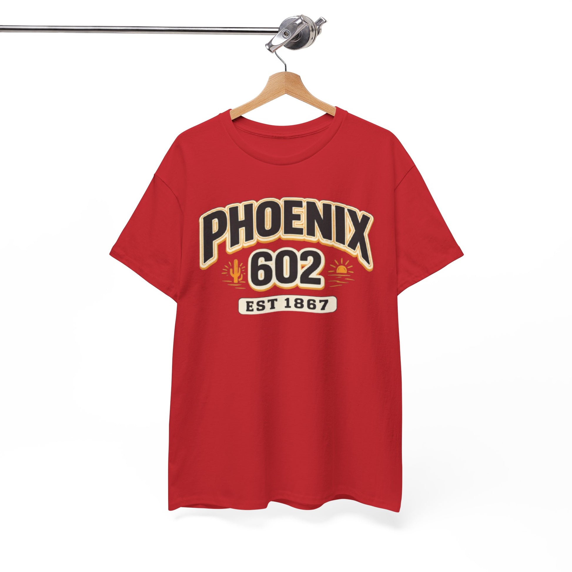 White Smoke Phoenix 602 T-Shirt – Retro Arizona City Tee (EST 1867)