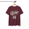 White Smoke Chicago State University 89 T-Shirt – Windy City College Streetwear Tee