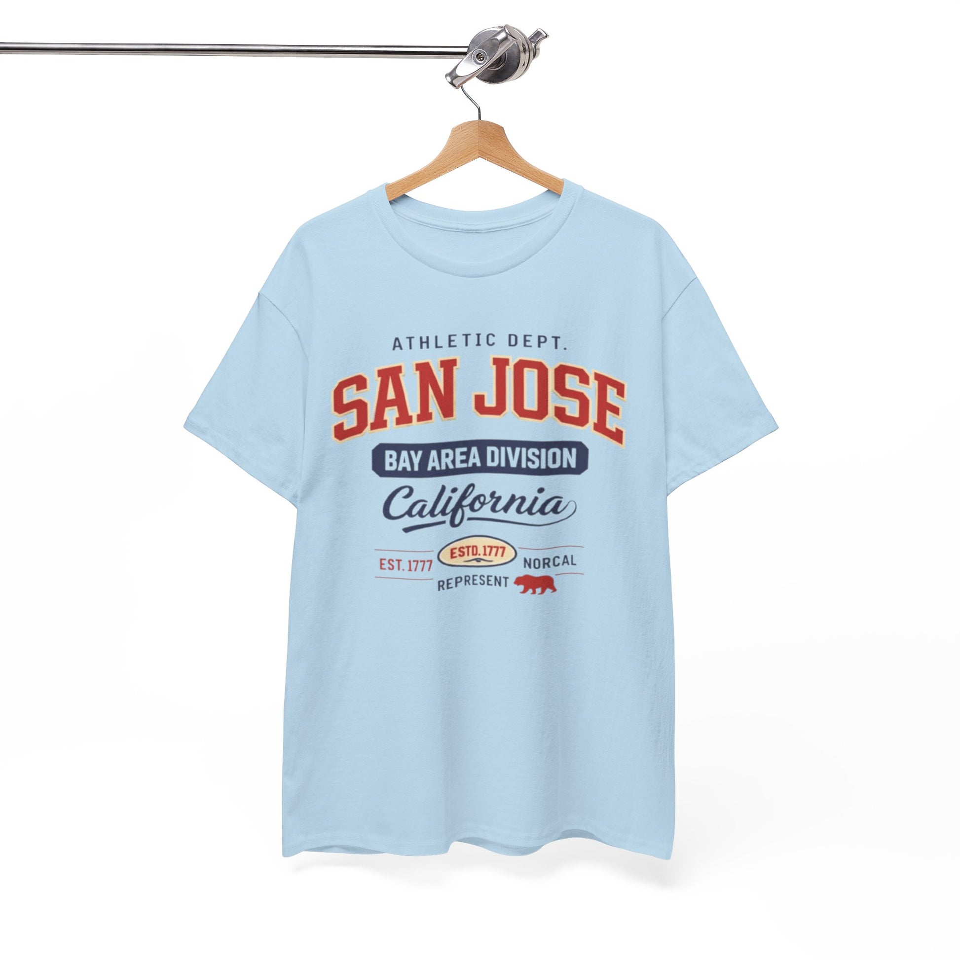 San Jose streetwear Bay Area Athletic T-Shirt — California college style graphic Tee streetwear fashion product image 1