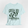 Lavender Green Bay Football Vintage Tee — "Green Bay WI Football Est. 1919"