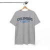 White Smoke Columbus Clippers Baseball Tee — Vintage Script  T-Shirt