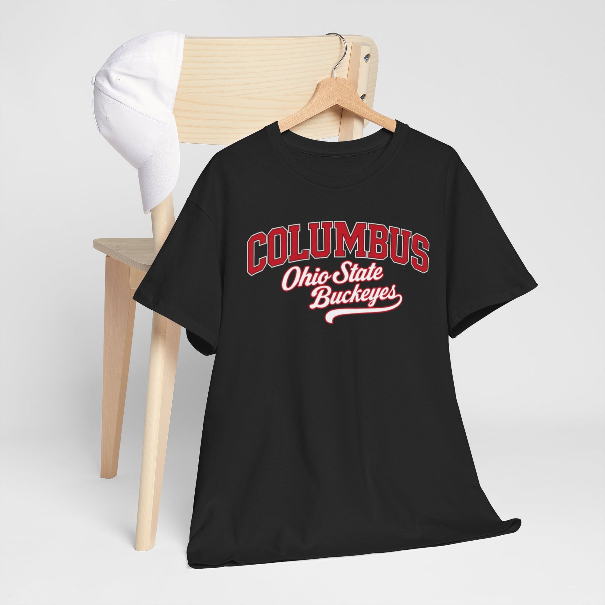 Dark Slate Gray Columbus Ohio Varsity T-Shirt – Retro College Style Streetwear Tee