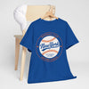 Dark Slate Blue New York Baseball Club Tee — Vintage Metro League Baseball Graphic Shirt