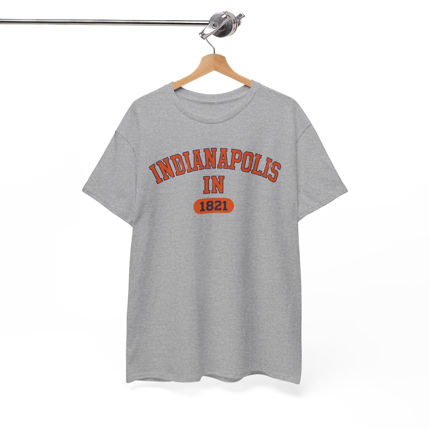 White Smoke Indianapolis IN 1821 Varsity T Shirt Vintage Indiana City Tee Retro College Style