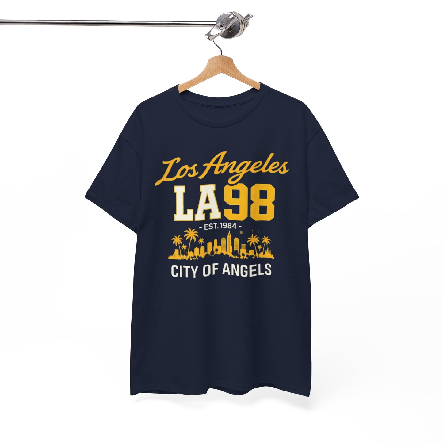 White Smoke Los Angeles LA 98 T-Shirt – City of Angels Skyline Tee