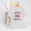 Light Gray Detroit 1984 Athletics T‑Shirt vintage athletic  retro sports tee casual streetwear  Michigan tee  college style