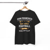 White Smoke San Francisco Bay Area Football Tee — "Game Day Club" Vintage Sports Shirt