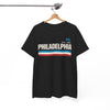 White Smoke Philadelphia PA  T-Shirt – Vintage 90s Streetwear Style Retro Stripes Tee