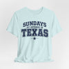 Lavender Texas Football Shirt – Sundays Hit Different in Texas Dallas Game Day T Shirt