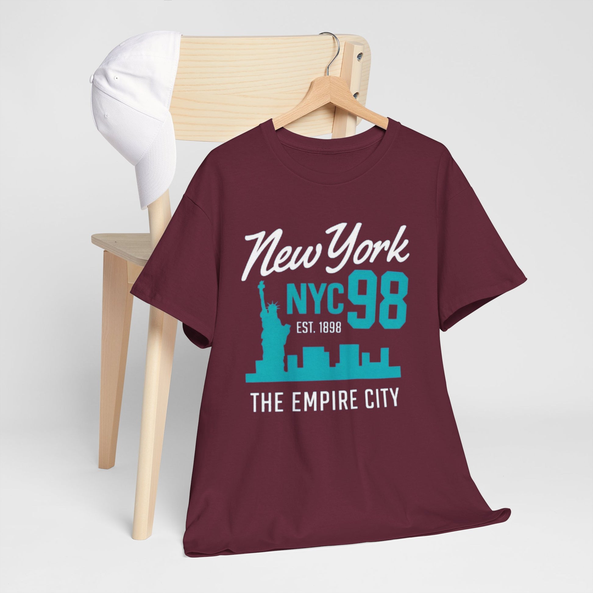 Lavender New York T-Shirt NYC 98 – Empire City Urban Athletic Streetwear Tee