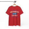White Smoke San Francisco Stay Gold Graphic T-Shirt – Golden State Heritage City Design