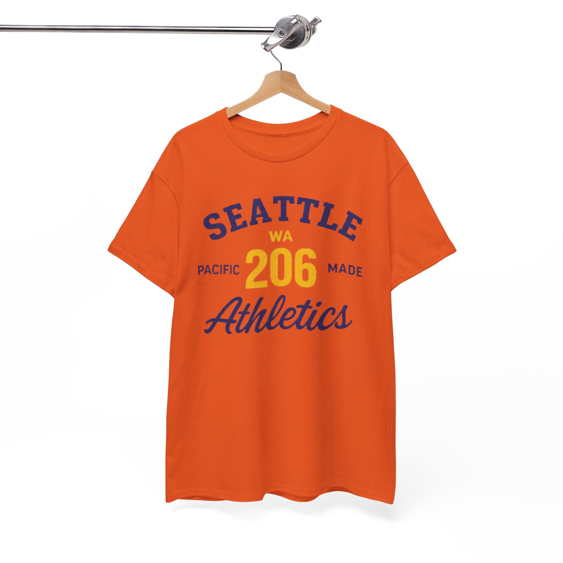 White Smoke Seattle 206 Athletics T-Shirt Pacific NW state shirt athletics tee