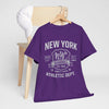 Lavender New York NYC Baseball Athletic Dept. T‑Shirt — Vintage Varsity Sports Tee