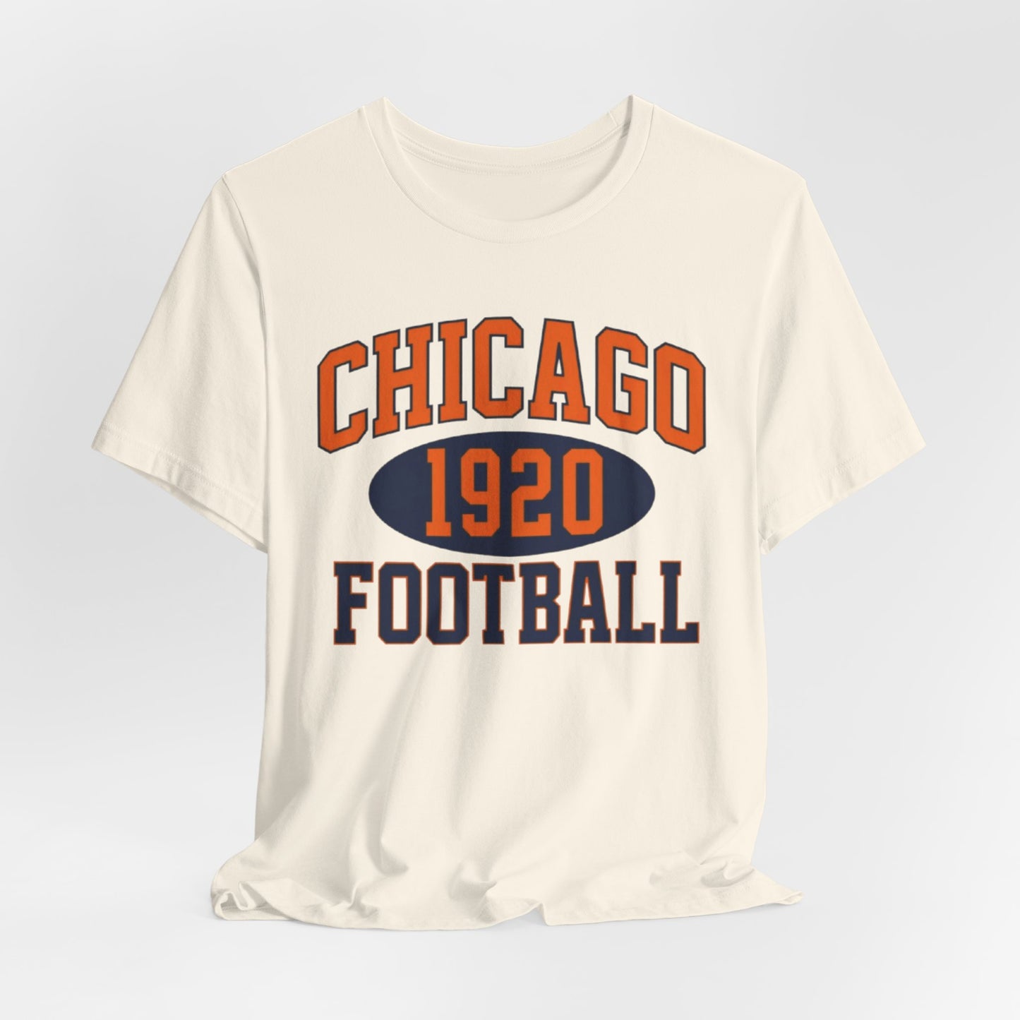 Antique White Chicago 1920 Football Shirt – Vintage Varsity Style Game Day T Shirt