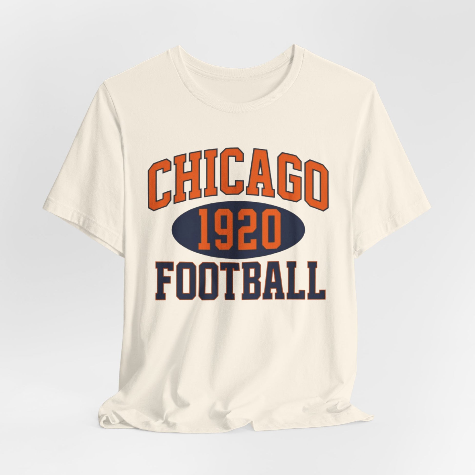 Antique White Chicago 1920 Football Shirt – Vintage Varsity Style Game Day T Shirt