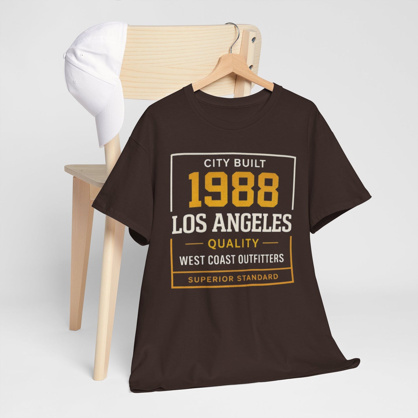 Dark Slate Gray 1988 Los Angeles Tee — Vintage City Built Graphic T-Shirt