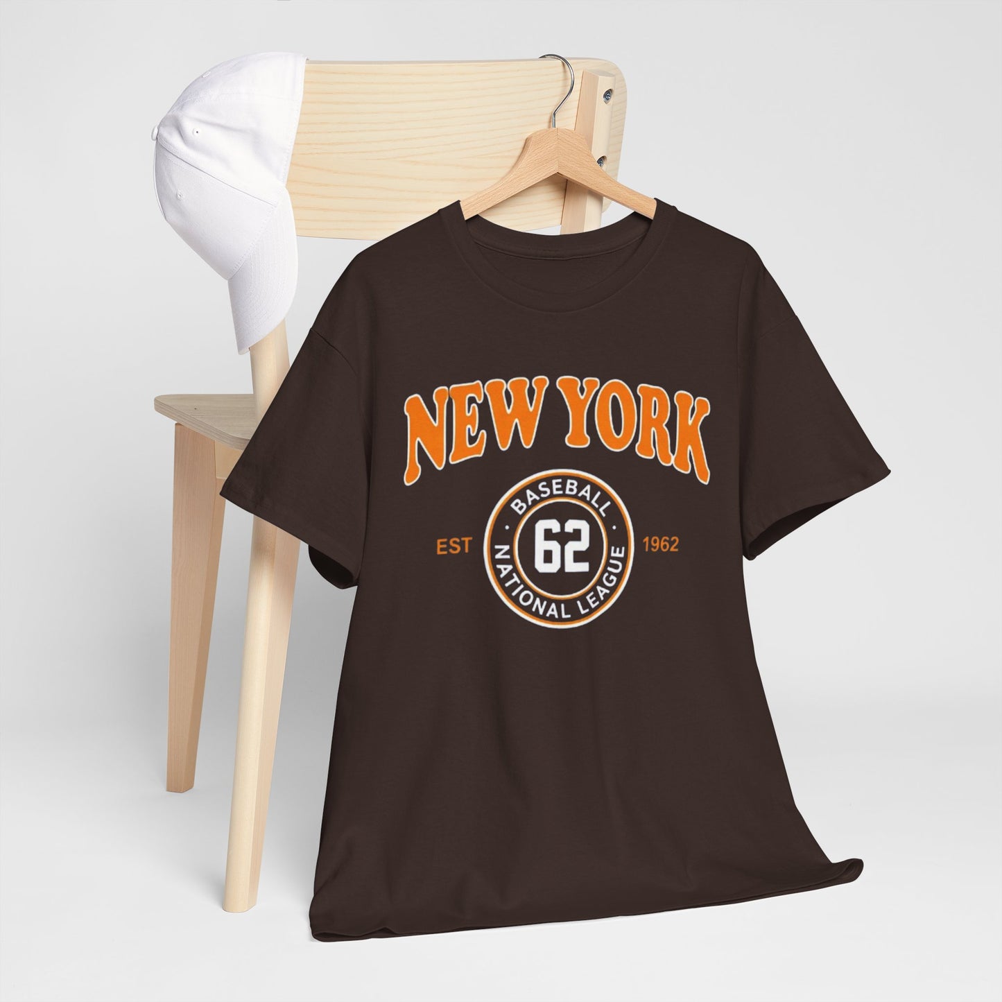 New York Baseball Tee "62" Vintage Athletic T‑Shirt