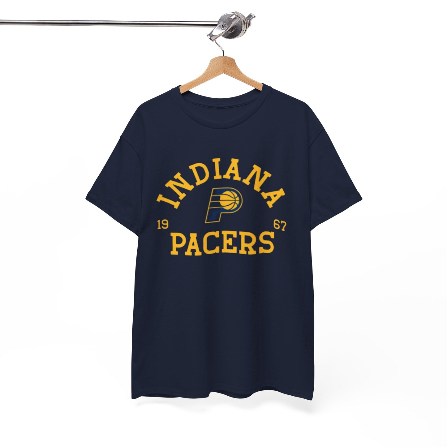White Smoke Indiana Pacers Retro T-Shirt — 1967 Vintage Basketball Tee