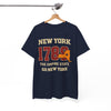 White Smoke New York 1788 T-Shirt — Empire State Vintage Graphic Tee
