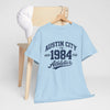 Light Blue Austin City 1984 Athletics Tee — Vintage Collegiate Graphic T-Shirt