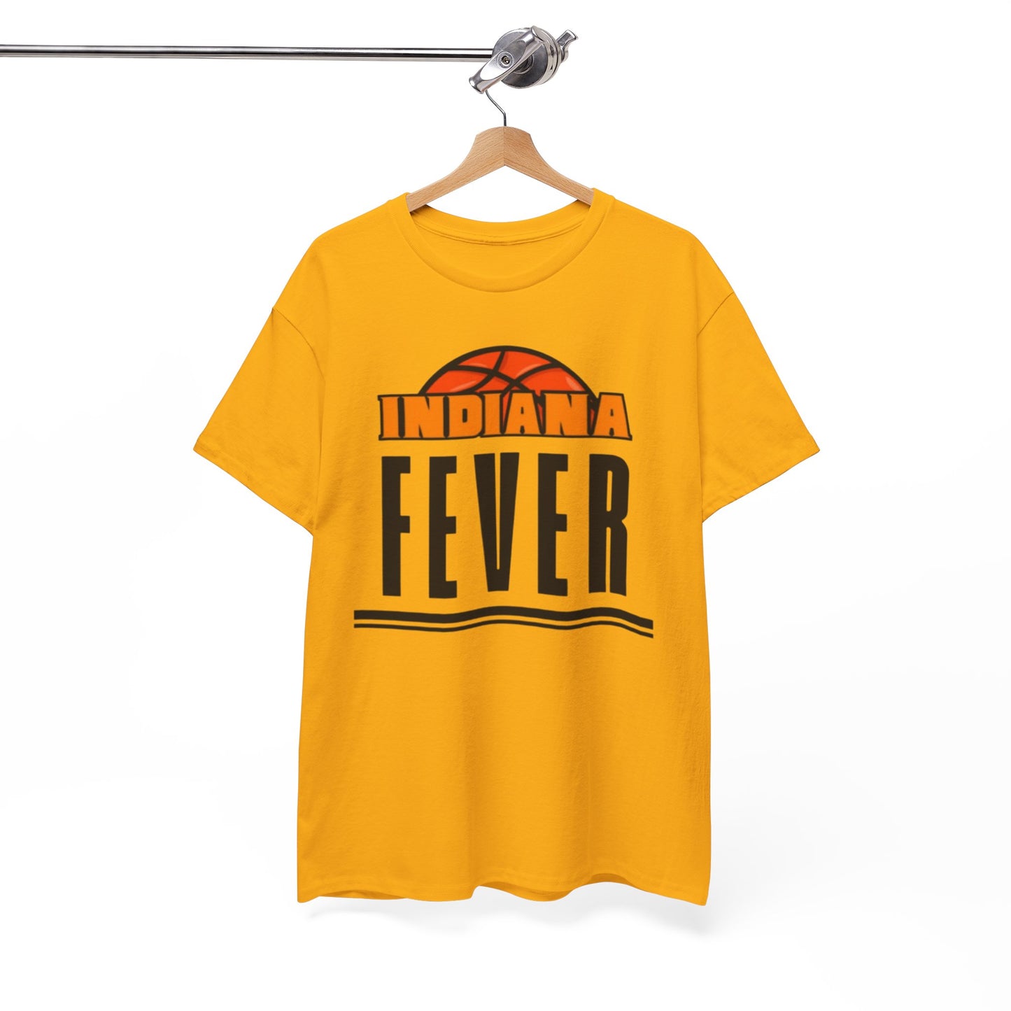 White Smoke Indiana Fever Basketball T‑Shirt — Retro Tee