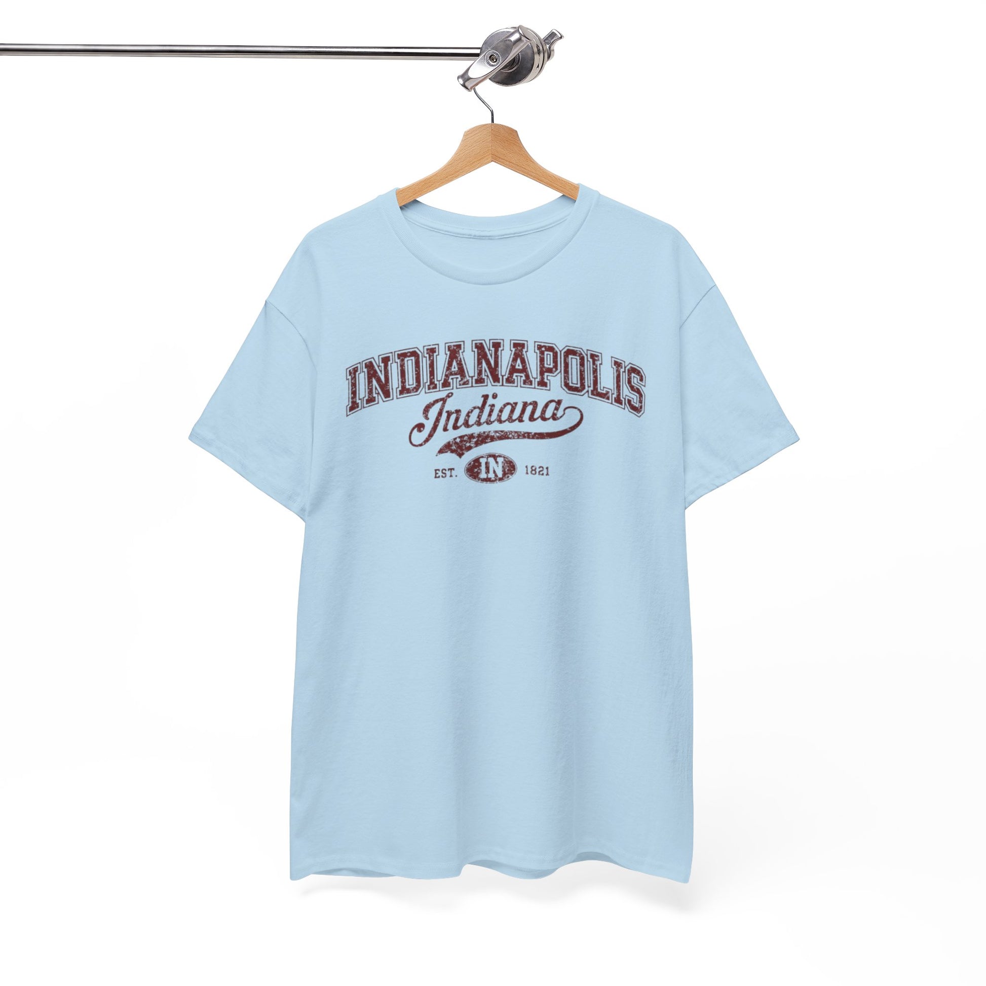 White Smoke Indianapolis Indiana Vintage College Tee Retro City Graphic T Shirt Classic Midwest Shirt
