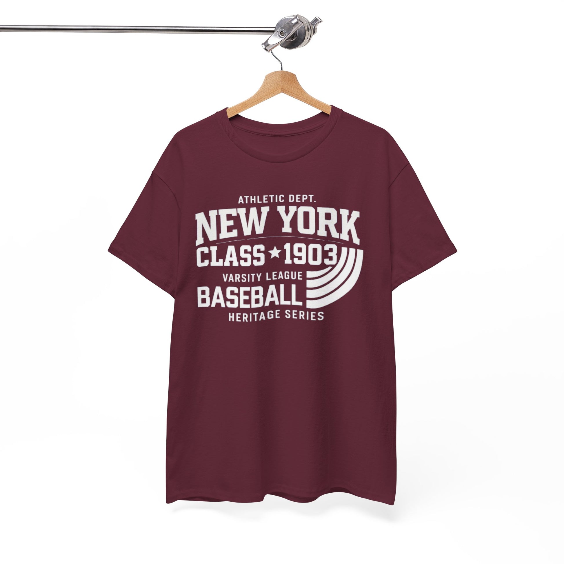 White Smoke New York Baseball T-Shirt – Athletic Dept Class 1903 Varsity tee