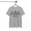 White Smoke Columbus Ohio Athletics Tee — City Club Vintage Sports T-Shirt
