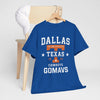 Lavender Dallas Texas Cowboys 'GOMAVS' Graphic T-Shirt — Retro Lone Star Fan Tee
