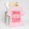 Lavender Indiana Fever Basketball Tee — Retro Red Checkerboard Team Shirt