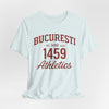 Lavender Tricou Atletism București 1459 stil universitar