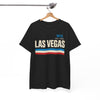 White Smoke Las Vegas Vintage Stripe Tee — Nev. EST. 1905 Retro City T‑Shirt
