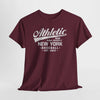 Dark Slate Gray Athletic New York Baseball Tee — 'Athletic: Run, Push Yourself' Vintage Sport T-Shirt