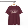 White Smoke Columbus Baseball Tee — Vintage Shirt