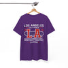 White Smoke LA West Coast Baseball T-Shirt — Los Angeles California Vintage Sport Tee