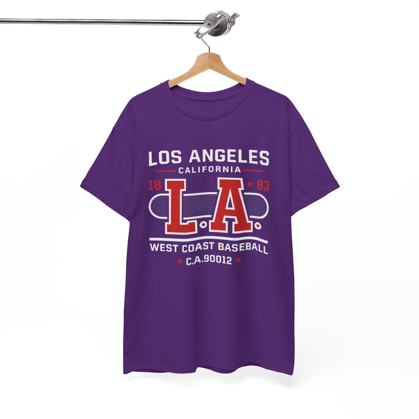 LA West Coast Baseball T-Shirt — Los Angeles California Vintage Sport Tee