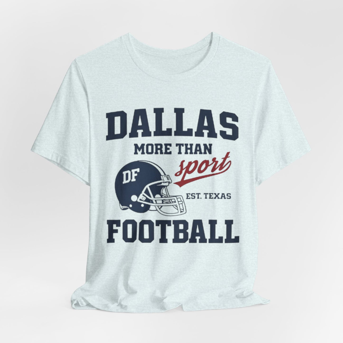Lavender Dallas Football Tee — "Dallas More Than Sport" Vintage Helmet T‑Shirt